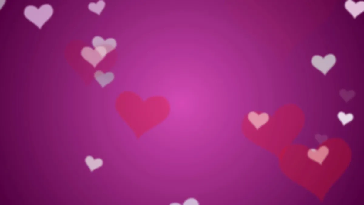 Hearts Pink Background