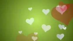 Hearts Green Background