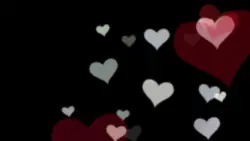 Hearts Black Background